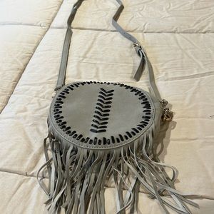 Top color Crossbody with fringe
